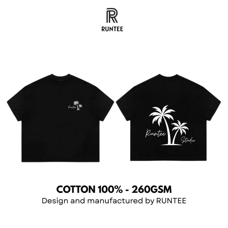 RUNTEE Tropic Mode TShirt - Black