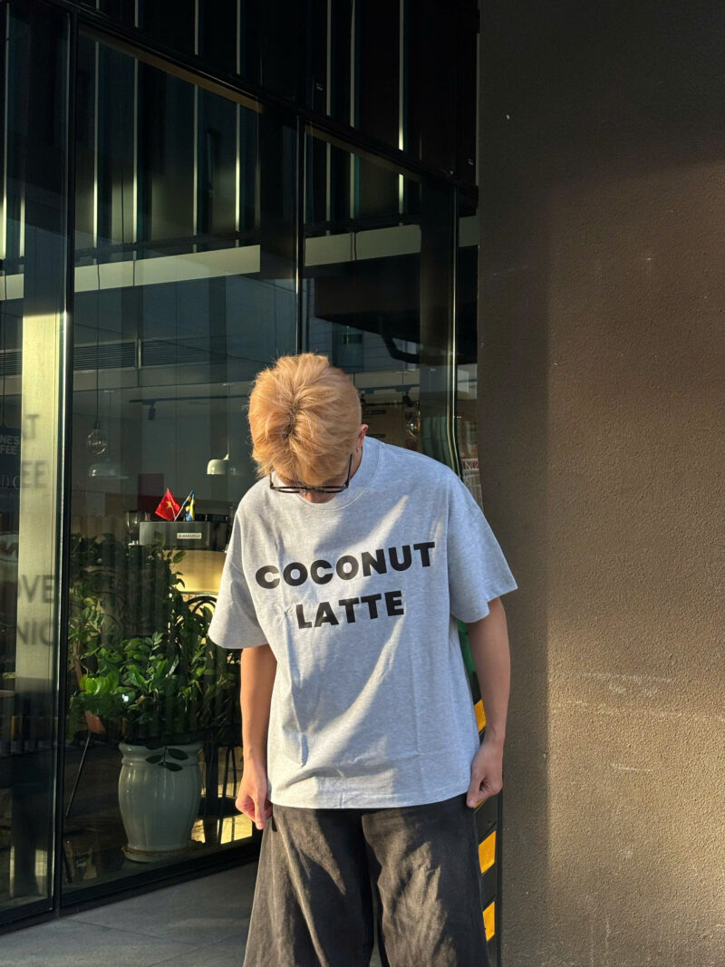 áo thun boxy coconut latte 13
