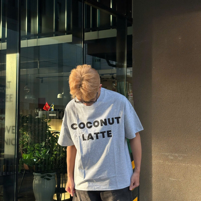 áo thun boxy coconut latte 13