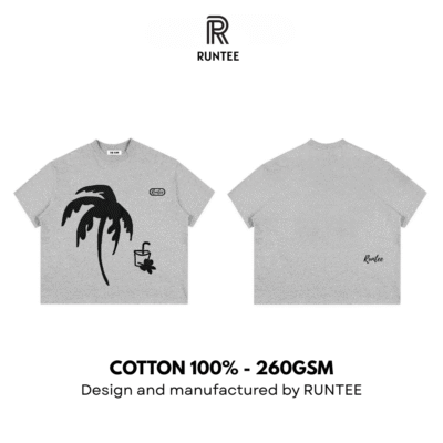 Áo Thun Boxy RUNTEE Shadow Palm TShirt